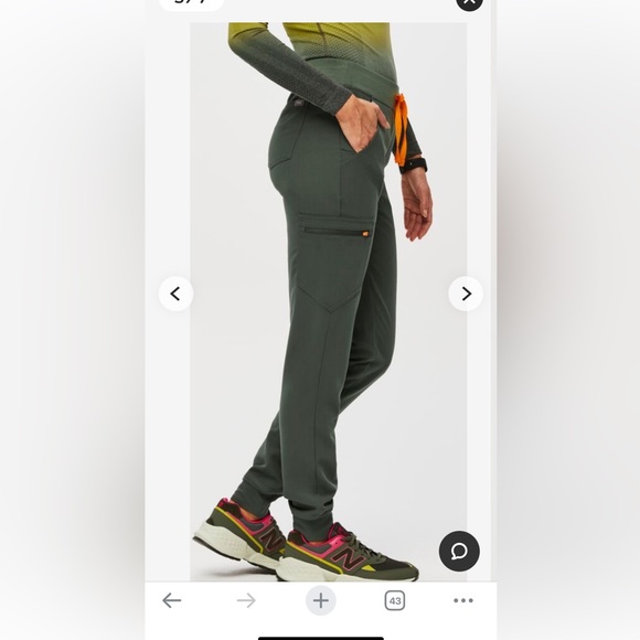 Figs Zamora 2.0 Joggers Neon Red, Moss - Picture 4 of 10